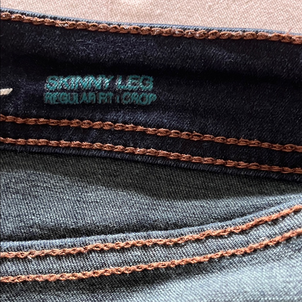 INC Denim Dark Blue Women's Capris Pants Jeans Skinny Leg Size 6 - Picture 11 of 12